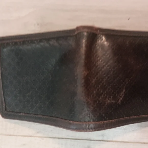 Authentic Gucci Wallet Color Brown Men's Bi-fold Geniune Leather - Picture 3 of 13